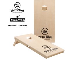 Wicked Wood Cornhole Set - ACL Comp - 120x60 - 15mm dik berkenhout