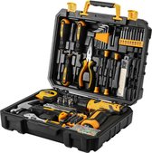 DEKO - Coffret d'outils de 126 pièces - Coffret d'outils - Mallette à outils - Boîte à outils - Outillage à main - Perceuse sans fil 8V incluse