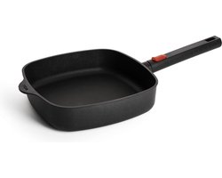 Hapjespan, Vierkant, 24 x 24 cm, 2.5 L, Gerecycled Aluminium, QXR Non Stick, Inductie - Woll | EcoLogic QXR