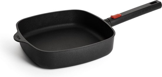 Hapjespan, Vierkant, 24 x 24 cm, 2.5 L, Gerecycled Aluminium, QXR Non Stick, Inductie - Woll | EcoLogic QXR