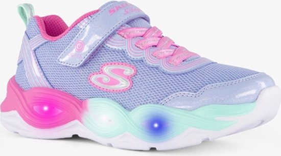 Skechers Twisty Glow meisjes sneaker met lichtjes Paars