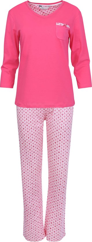 Roze pyjama, brokaatpatronen