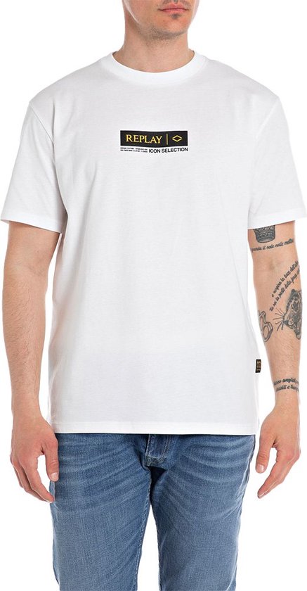 Replay M6755.000.2660 T-shirt Met Korte Mouwen Wit L Man