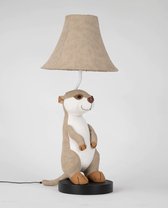 Happy Lamps - Eddie, het grappige stokstaartje - handgemaakte sfeerlamp