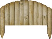Décorations de jardin | Insérer un arc de bord de bordure | 55 cm de longueur | Bois de pin imprégné | Bordure droite | Prêt