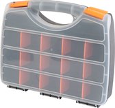 Kendo - boîte d'assortiment - max. 17 compartiments - 12 séparateurs - couvercle transparent - empilable - 320 x 255 x 60 mm