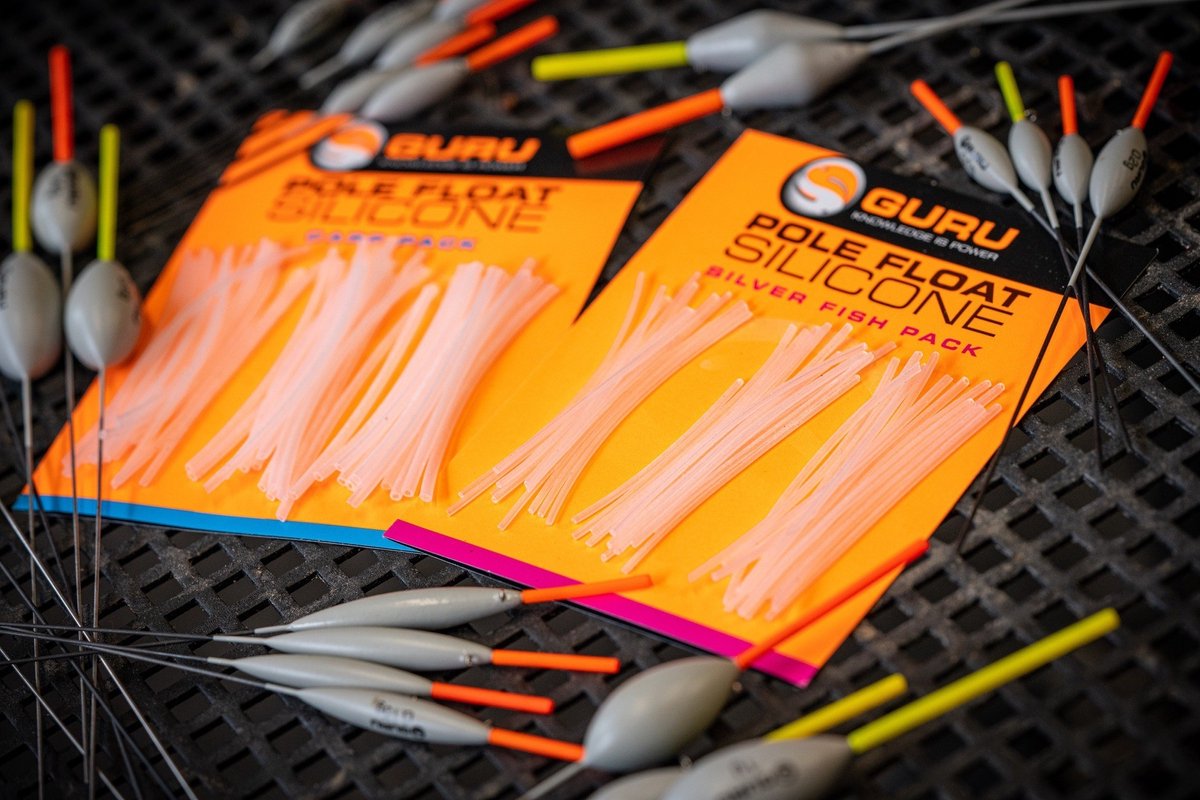 Guru Pole Float Silicone - Maat : Silver Fish Pack