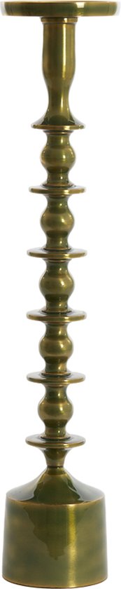 Light&living Bougeoir Ø11x54,5 cm MERAKO or vert brillant