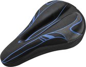 Zadelhoes voor sportief Fietszadel - Fiets - Zadel - Gel Zadelhoes voor comfortabel fietsen - Zwart/Blauw
