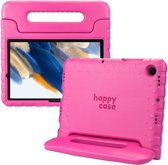 HappyCase Housse de protection pour tablette Kinder compatible avec Samsung Galaxy Tab S9 | Couverture adaptée aux enfants | Couvercle de protection | Couverture pour enfants | avec poignée et support | Rose