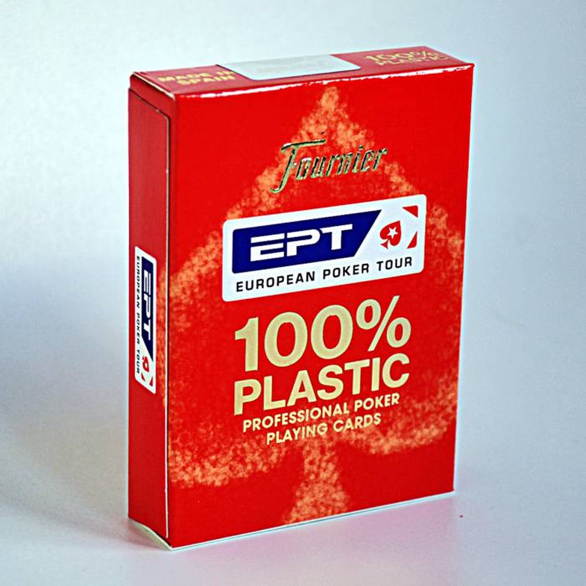 Fournier : EPT 100 % Plastic Pokerkaarten rood