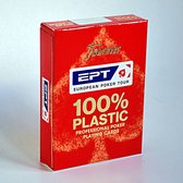Fournier: EPT 100 % Plastic Pokerkaarten rood