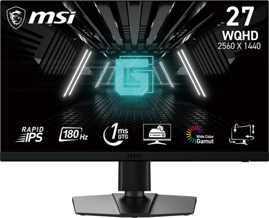 MSI G272QPF E2 - WQHD Gaming Monitor - Rapid IPS - 180Hz - 27 Inch