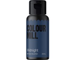 Colour Mill Aqua Blend Voedingskleurstof op Waterbasis - Midnight - 20 ml