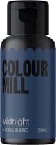 Colour Mill Aqua Blend Voedingskleurstof op Waterbasis - Midnight - 20 ml