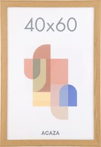 ACAZA Fotokader - Fotolijst in MDF van 40x60 cm - Warm Oak - Plexiglas