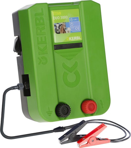 Kerbl Schrikdraadapparaat Kerbl Titan Duo 3000