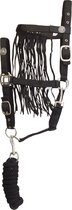 Imperial Riding - Set Licol, Corde Et Frontal - Zwart - Taille Cob