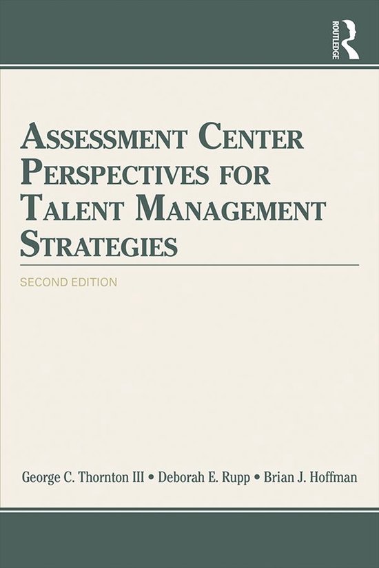 Assessment Center Perspectives for Talent Management Strateg ... - cover