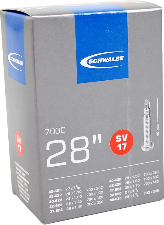 Schwalbe Binnenband - SV17 - 28 inch x 1.10 - 1.75 - Frans Ventiel - 40mm - Schwalbe