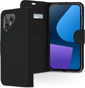 Accezz Hoesje Geschikt voor Fairphone 5 Hoesje Met Pasjeshouder - Accezz Wallet Softcase Bookcase - Zwart