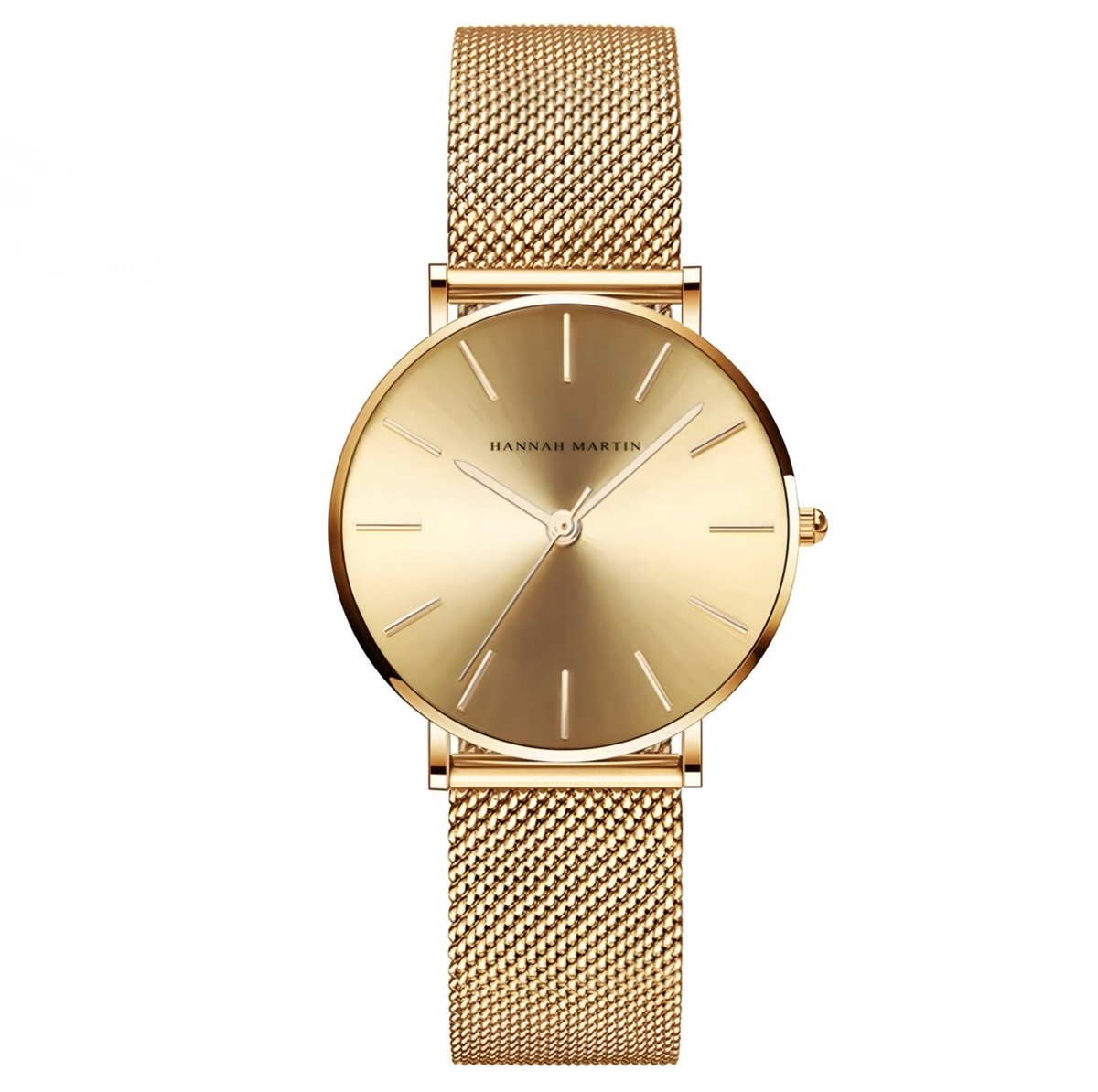 Hannah Martin Elegante Horloge | Goud | Goud Wijzerplaat | Borasi | Dames Horloges | Vrouwen Horloges | Best Verkochte Horloges | Leuke Cadeau | Cadeau Voor Haar | Cadeau Voor Moeder | Luxe Geschenkdoos |