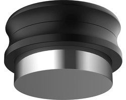 53,3 mm pushstamper - koffiepoederverdeler - Base Flat 53,3 mm tamper - roestvrij staal espresso tamper met aluminium mat