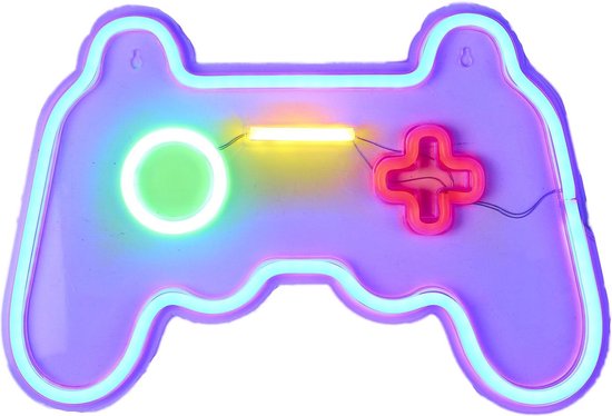 Home deco - LED neon lamp - Game controller - 2 meter - met USB kabel