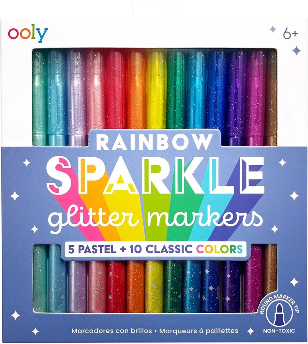 Ooly - Rainbow Sparkle - 15 Glitter stiften