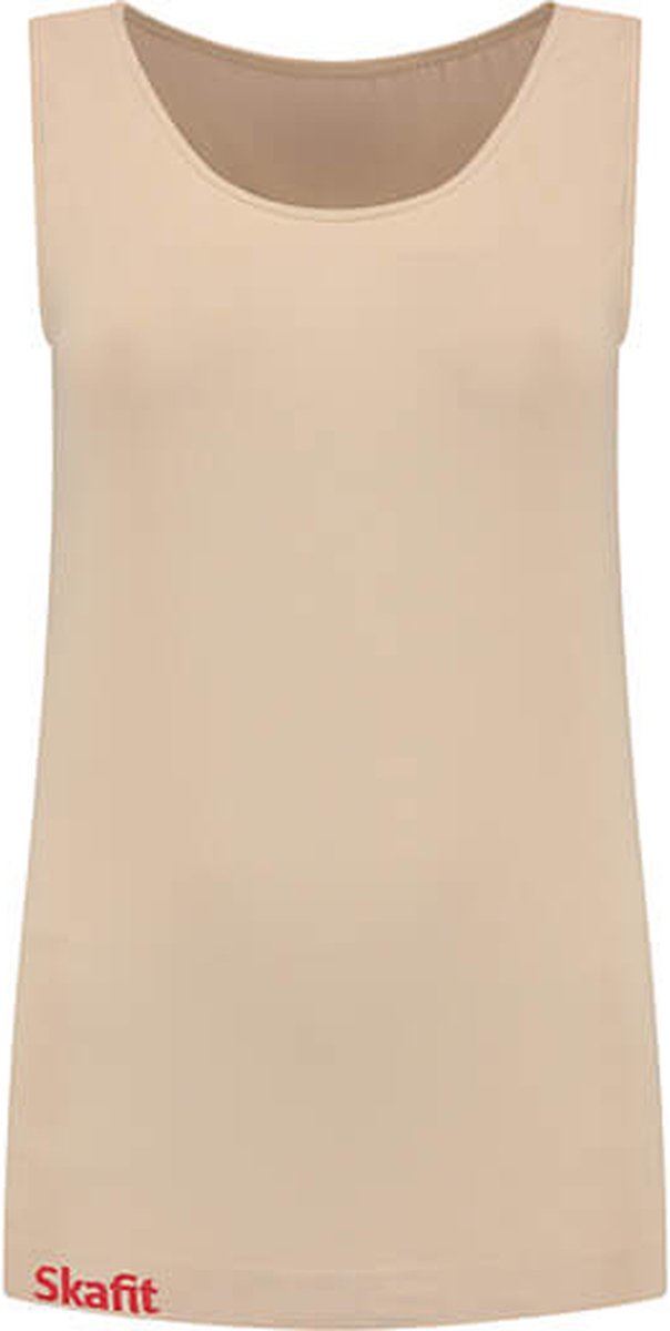 Skafit Casual dames hemd maat S - beige - ademend - antibacterieel - stretch - platte naden - extra lengte