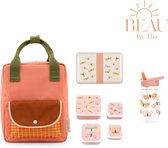 BEAU by Bo Sticky Lemon rugzak small + A Little Lovely Company back to school set Vlinders