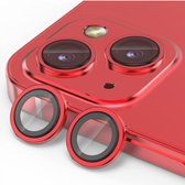 Geschikt voor iPhone 13/13 Mini Camera Lens Protector - Solidenz Camera Protector - 13/13 Mini Cameralens Protector - Gehard Glas - Alleen Camerarondjes - Rood