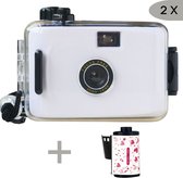 SolidGoods - Wergwerpcamera - Analoge Camera - Disposable Camera - Kindercamera - Filmrol - Vlogcamera - Wit