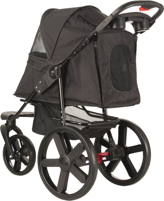 Foto: Topmast hondenbuggy comfort all terrain 3 wielen zwart all terrain