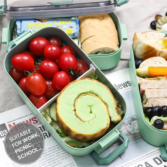 Lunchboxen - Metalen - Roestvrij - Rechthoekige - Vershouddozen Lunchboxen - Metalen - Roestvrij - Rechthoekige - Vershouddozen