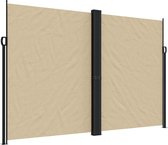 vidaXL - Windscherm - uittrekbaar - 220x600 - cm - beige