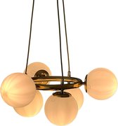 Luence Milaan - Hanglamp - 6 bollen - Goud
