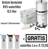 Doulton® waterfilter (8,5L) + GRATIS Doulton TASTE Waterfles | filter thuis, op kantoor of vakantie | British Berkefeld