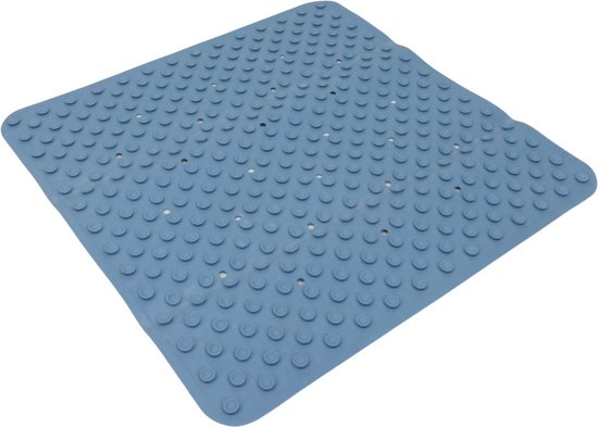 Tapis de douche antidérapant Heva - 53 x 53 cm - Blauw