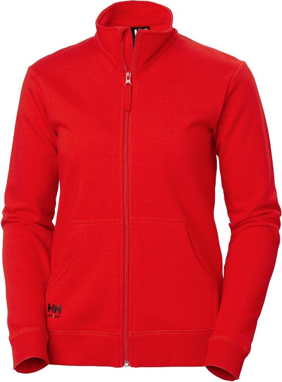 Helly Hansen Damen Manchester Zip Sweatshirt Alert Red-XL
