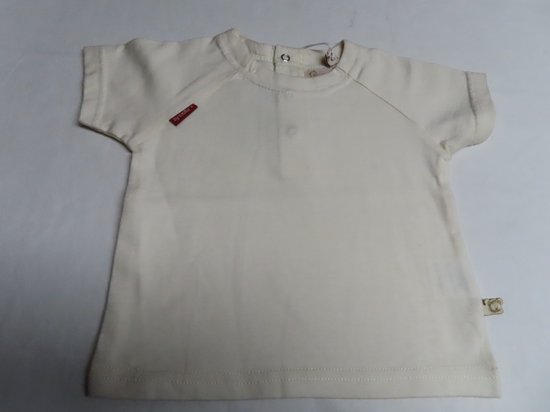 Noukie's - T shirt - Korte mouwen - Unie - Ecru - 6 maand 68