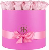 Rosuz Luxury Infinity Rose Box metallic roze - Een jubileum cadeau kopen? - Rosuz - Houdbaar jubileum cadeau - Geef een betekenisvol en onvergetelijk jubileum cadeau, geef een longlife roos!