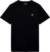 LYLE & SCOTT - Shoulder branded tee - zwart