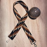Schoudertas band - Hengsel - Bag strap - Fabric straps - Boho - Chique - Chic - Kleine prisma's in drie kleuren