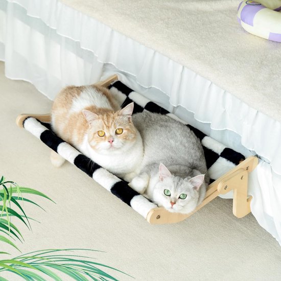 VOSS.pet krabpaal Mary van natuurlijk hout - met premium design kattenhol, 42 cm