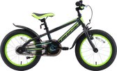 Bikestar 16 inch Urban Jungle kinderfiets, zwart / groen