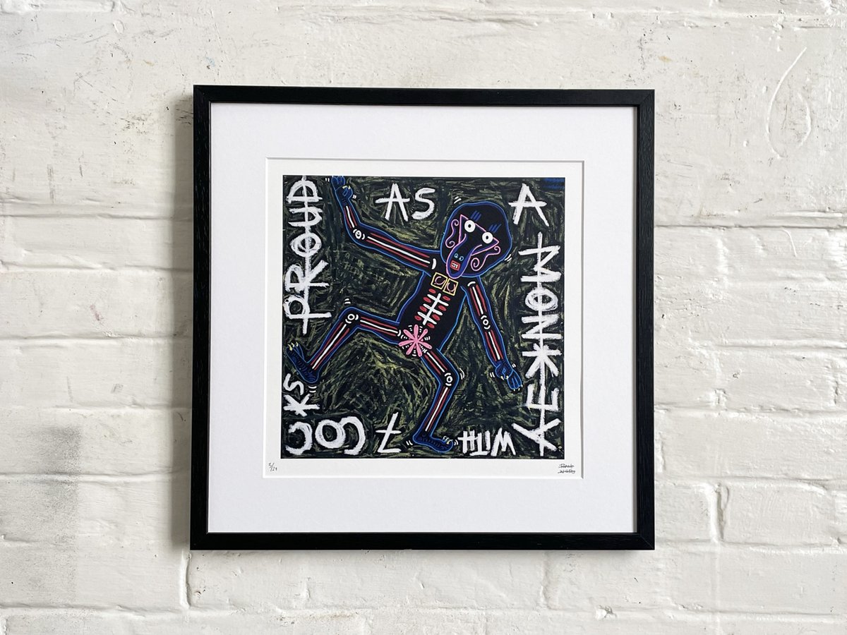 PROUD AS A MONKEY - Limited Edt. Art Print - Frank Willems