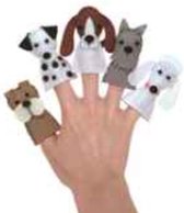 Maak je eigen Vingerpoppetjes Honden - 5 Stuks - Vingerpoppetje Maken - Setje - Leuk voor kinderen - Hobby - Vingerpoppen Maken