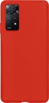 Hoesje Geschikt voor Xiaomi Redmi Note 11s Hoesje Siliconen Cover Case - Hoes Geschikt voor Xiaomi Redmi Note 11s Hoes Back Case - Rood