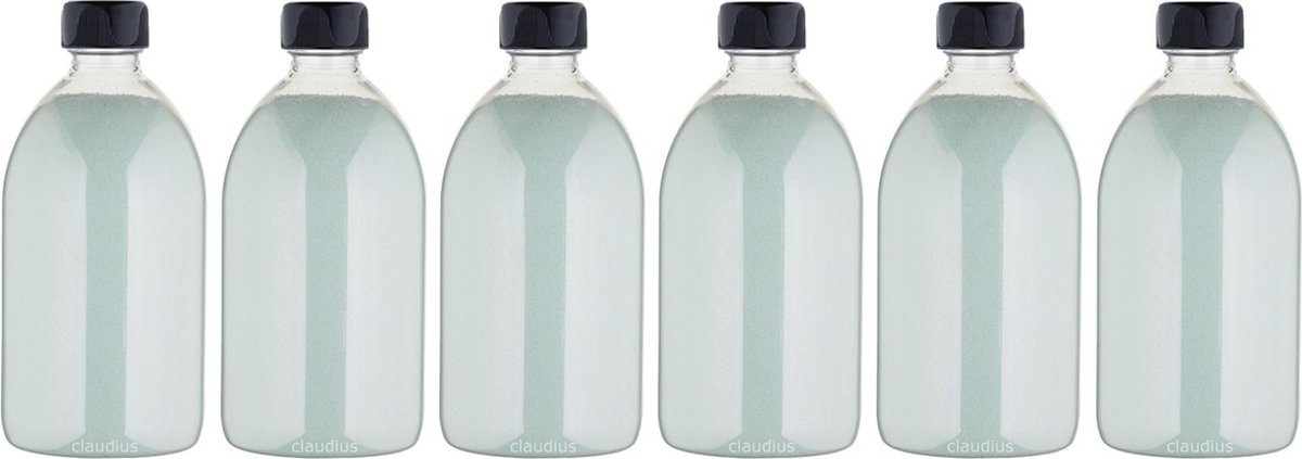 Goedkoopste Scrubzout Hammam Herbal - 650 gram - Fles met zwarte dop - set van 6 stuks - Hydraterende Lichaamsscrub